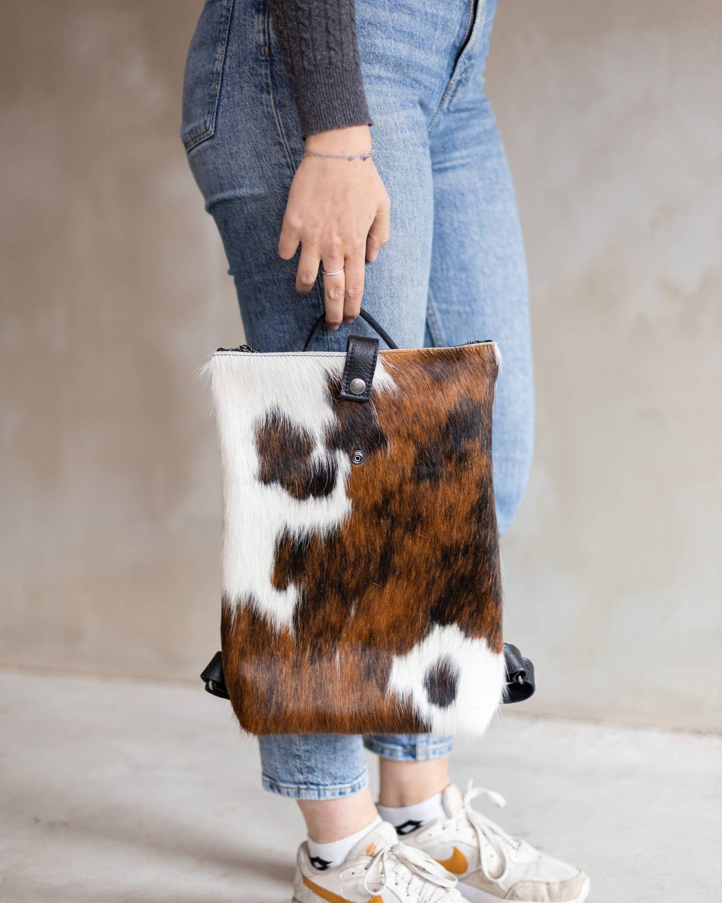 Sandra Cowhide & Leather Backpack by Clemés