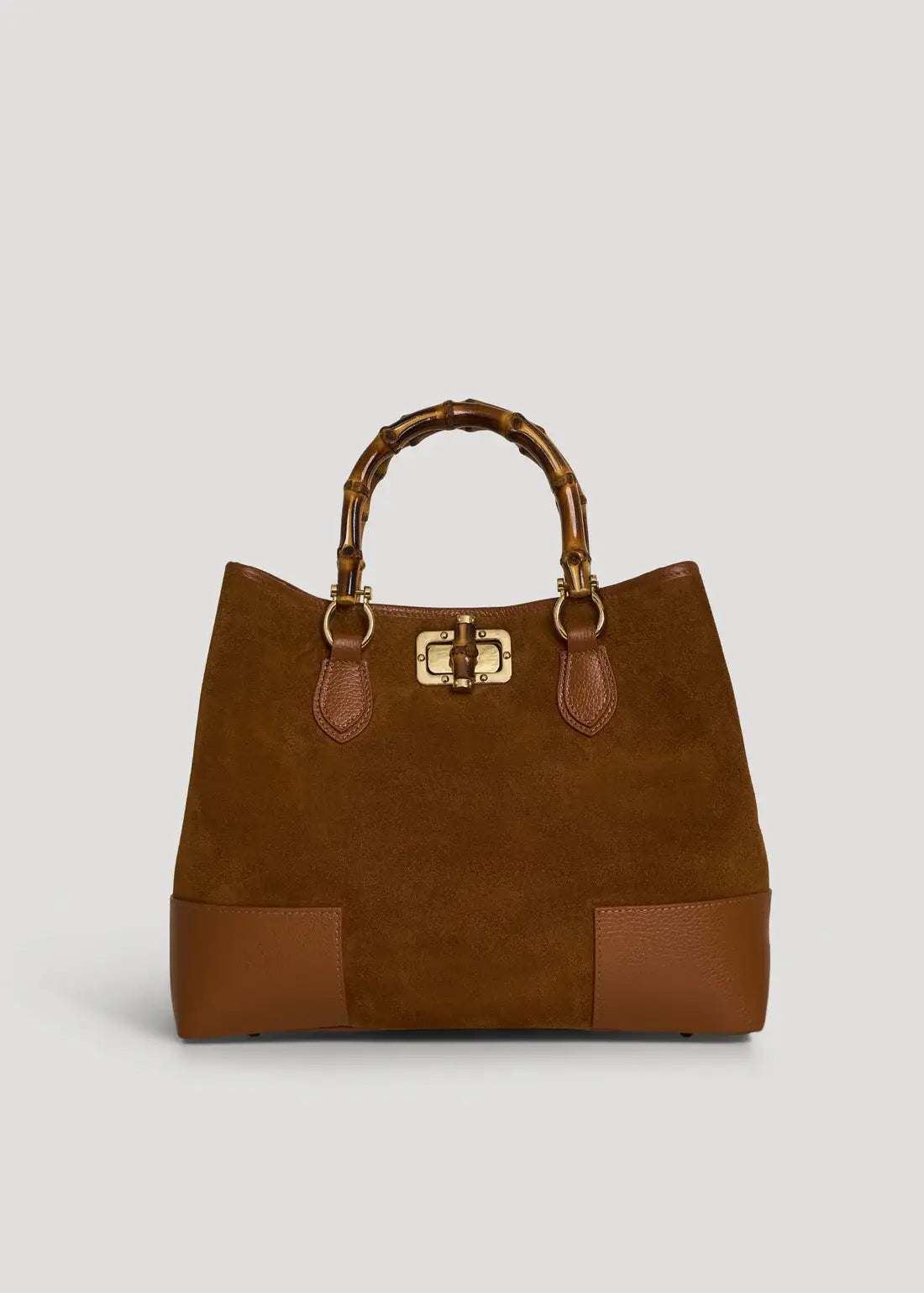 Ginevra Suede Bamboo Tote Bag by Clemés