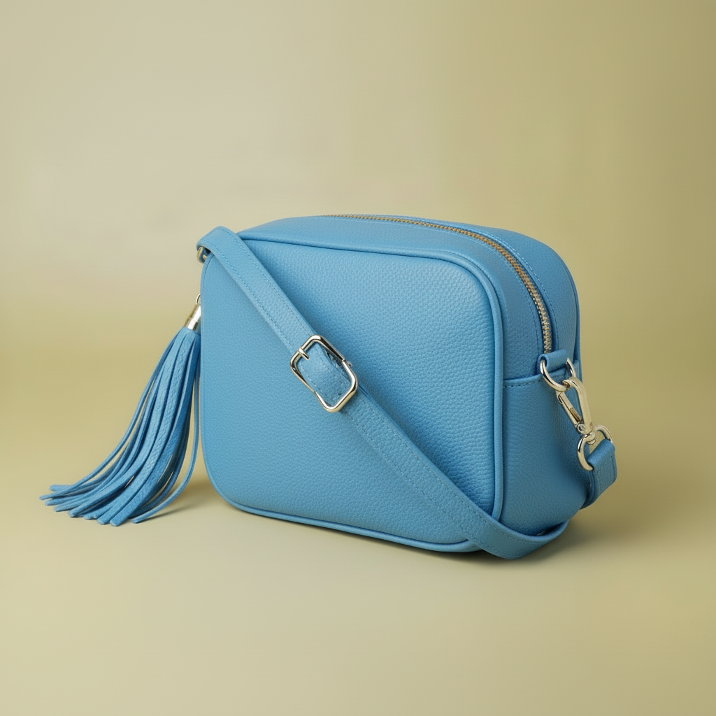 Éloise Genuine Leather Tassel Camera Bag by Clemés