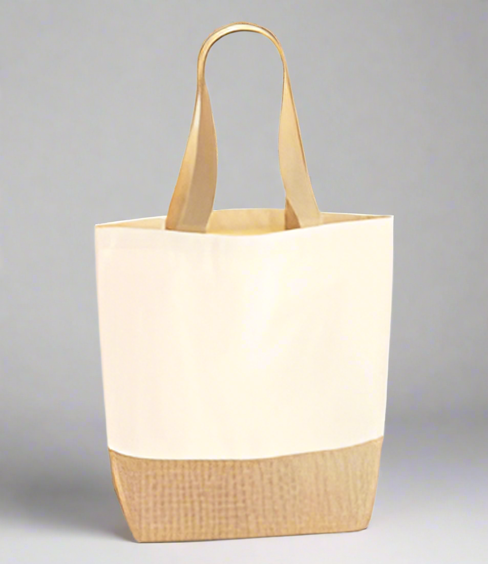 Livia Nautical Weekend Tote Bag in Natural Canvas by Clemés (2 Sizes)