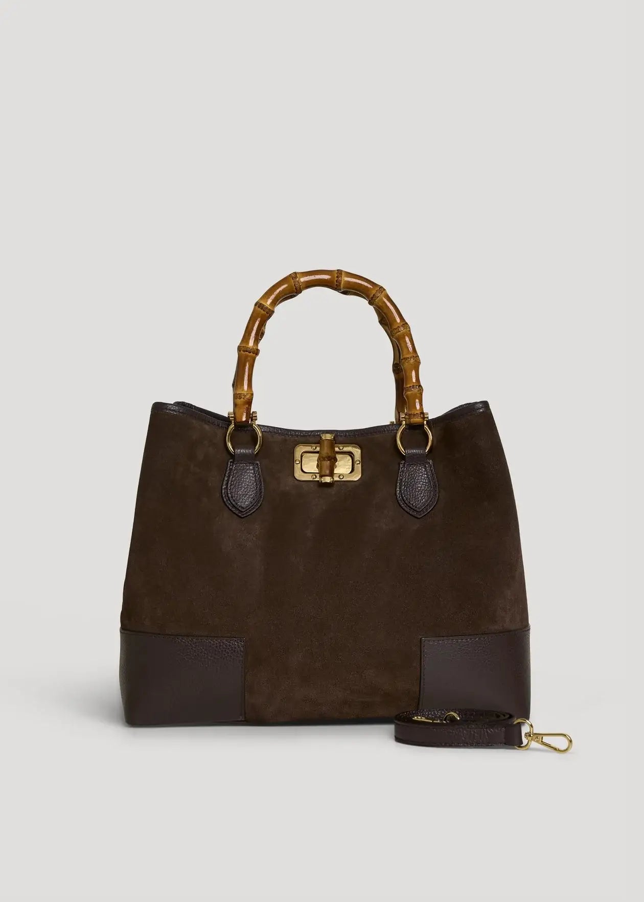 Ginevra Suede Bamboo Tote Bag by Clemés