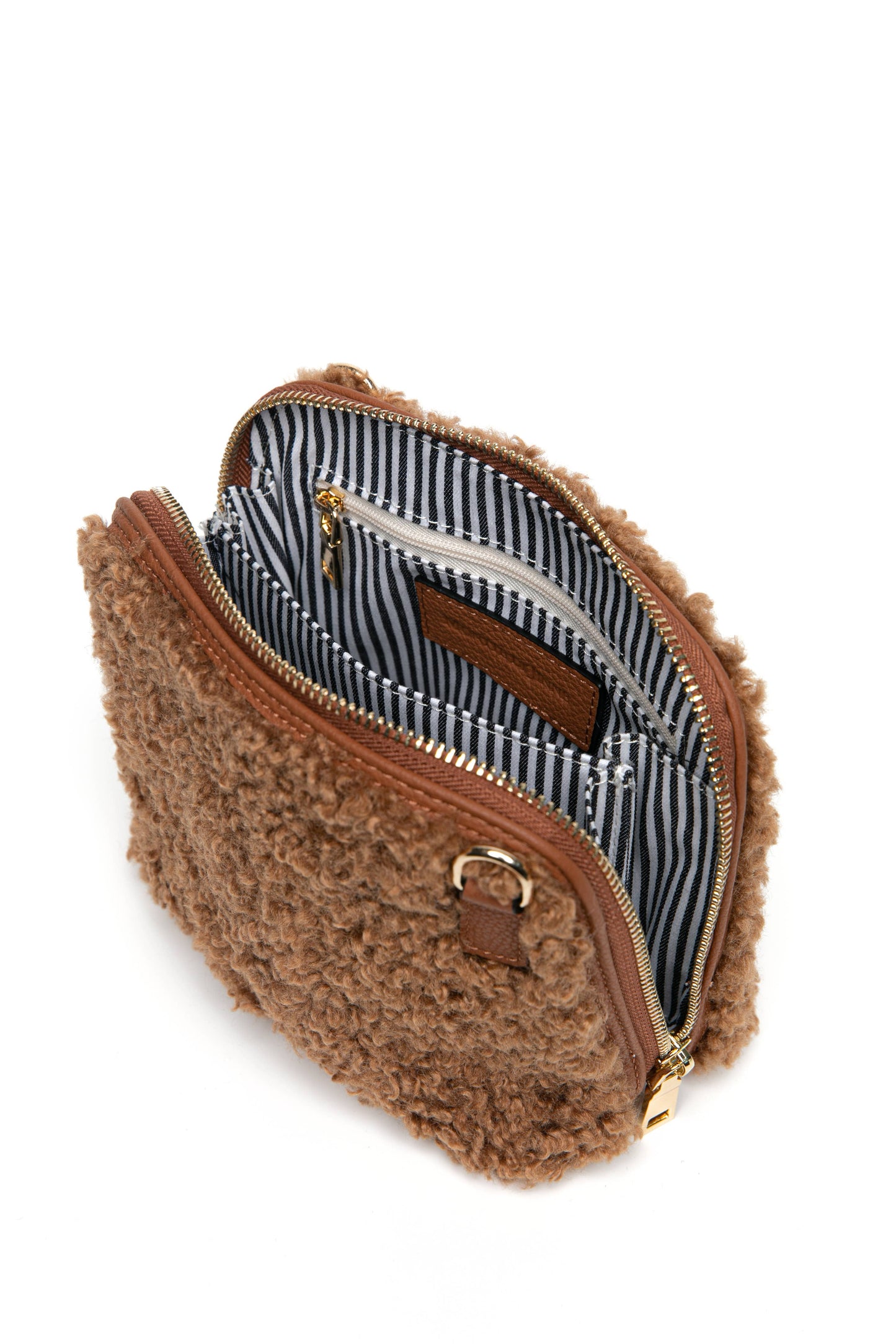 Zita Faux Shearling Crossbody Bag by Clemés