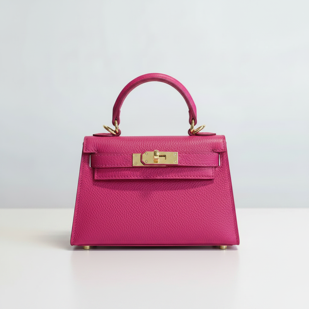 The Mini Kelly Leather Handbag Reimagined by Clemés (20 Colours)