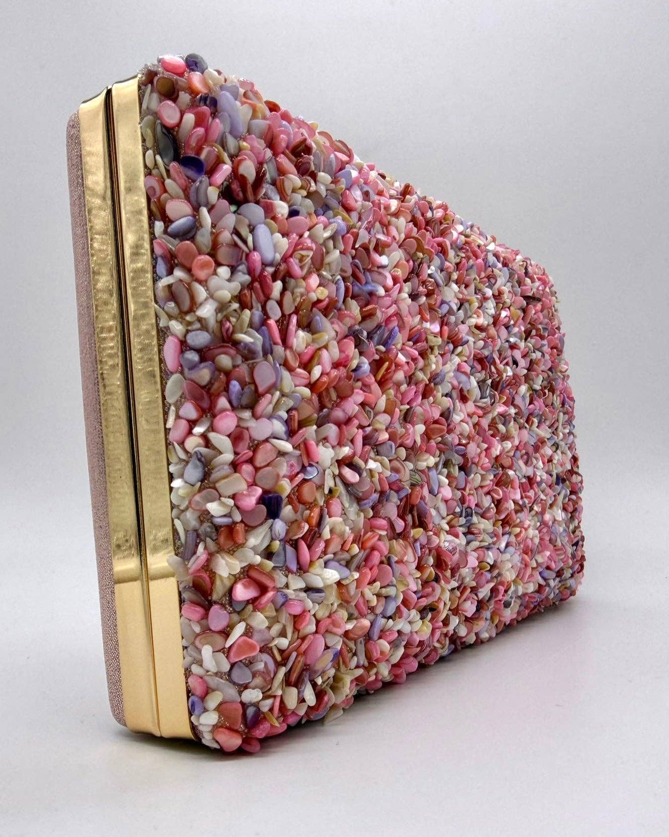 Gemma Natural Stone Box Clutch by Clemés