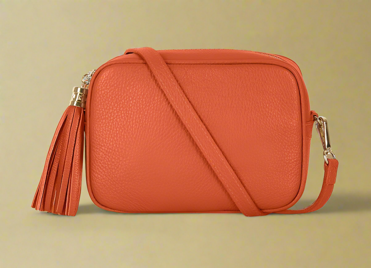 Éloise Genuine Leather Tassel Camera Bag by Clemés