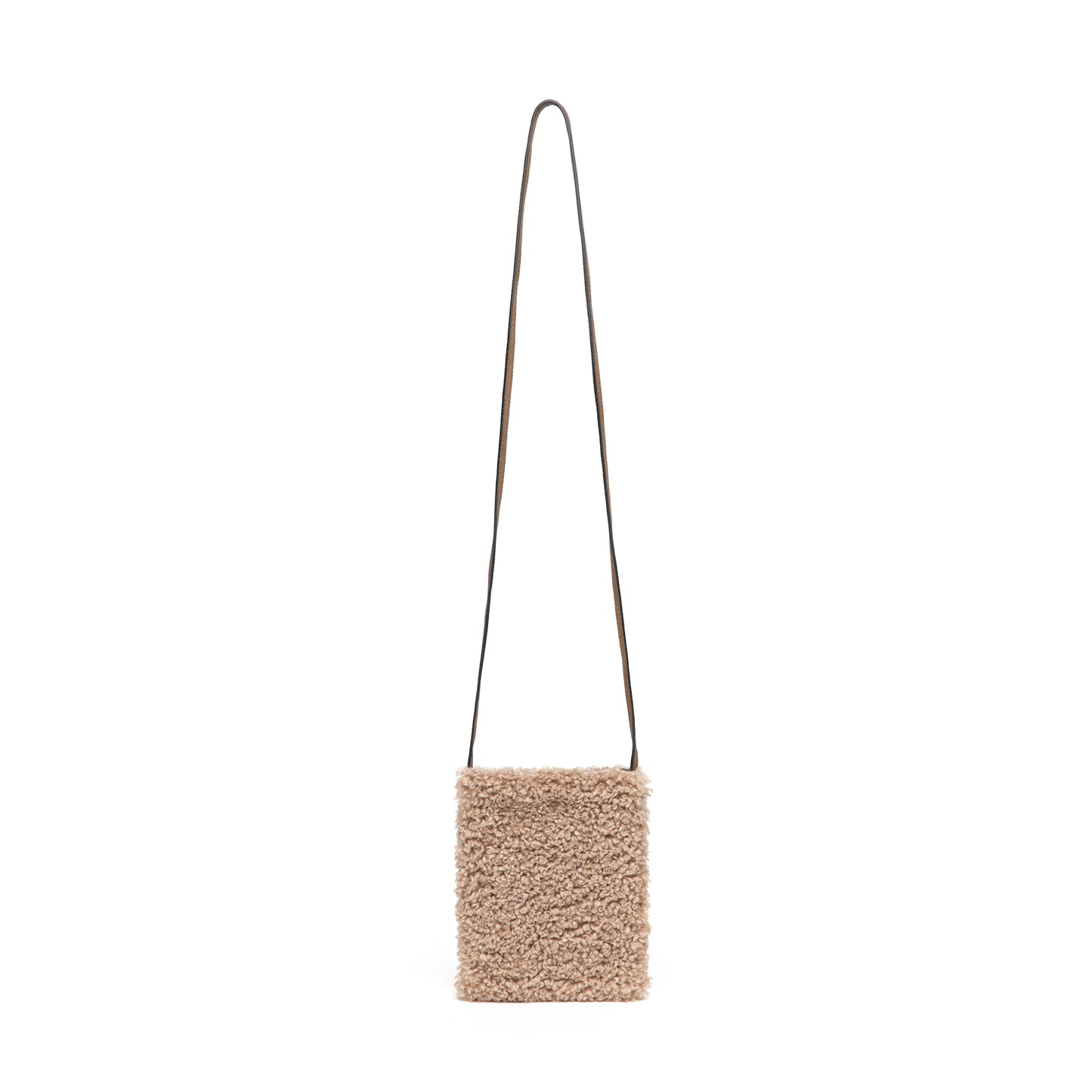 Pia Faux Shearling Phone Crossbody Bag by Clemés