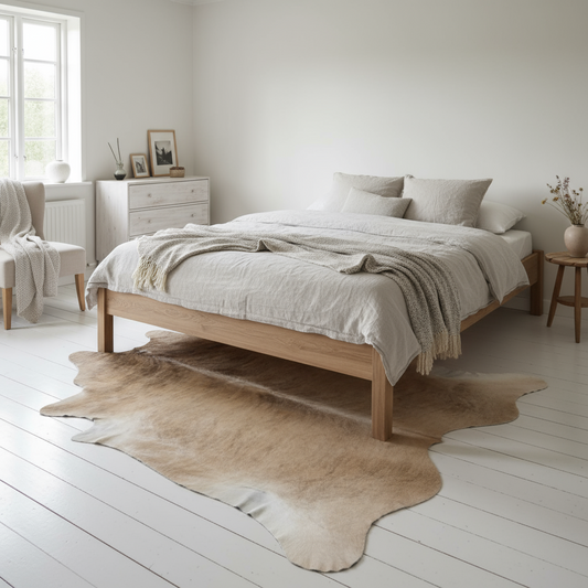 Natural Brazilian Cowhide 227 x 236 cm