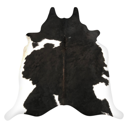 Natural Brazilian cowhide rug in Espresso, Ivory & Mocha with Exotic markings, 210 x 230 cm