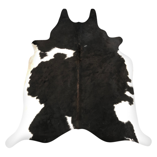 Natural Brazilian cowhide rug in Espresso, Ivory & Mocha with Exotic markings, 210 x 230 cm
