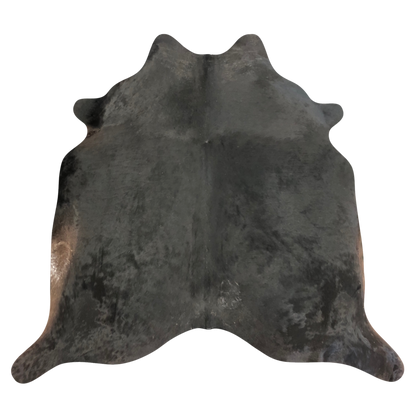 Natural Brazilian cowhide rug in Espresso, Chocolate & Ivory with Exotic markings, 220 x 248 cm