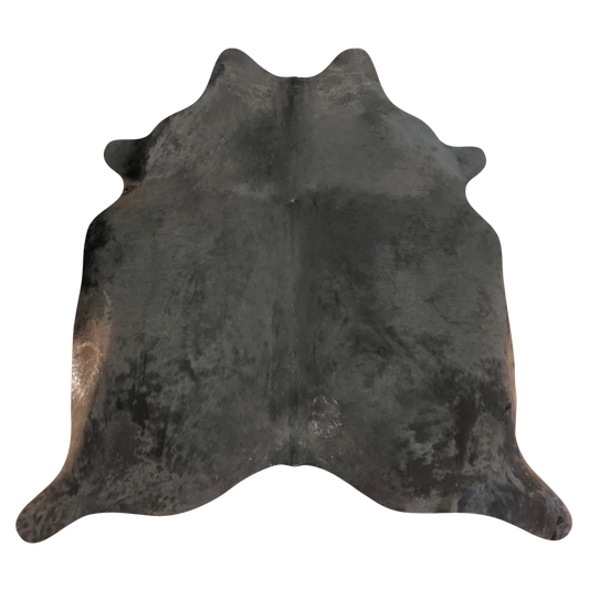 Natural Brazilian cowhide rug in Espresso, Chocolate & Ivory with Exotic markings, 220 x 248 cm