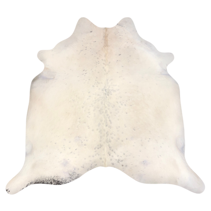 Natural Brazilian cowhide rug in Beige, Taupe & Ivory with Exotic markings, 208 x 236 cm