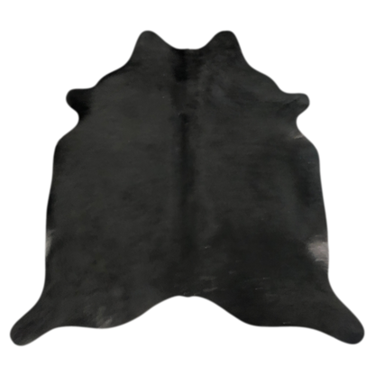 Natural Brazilian cowhide rug in Espresso with a solid, even tone, 208 x 230 cm