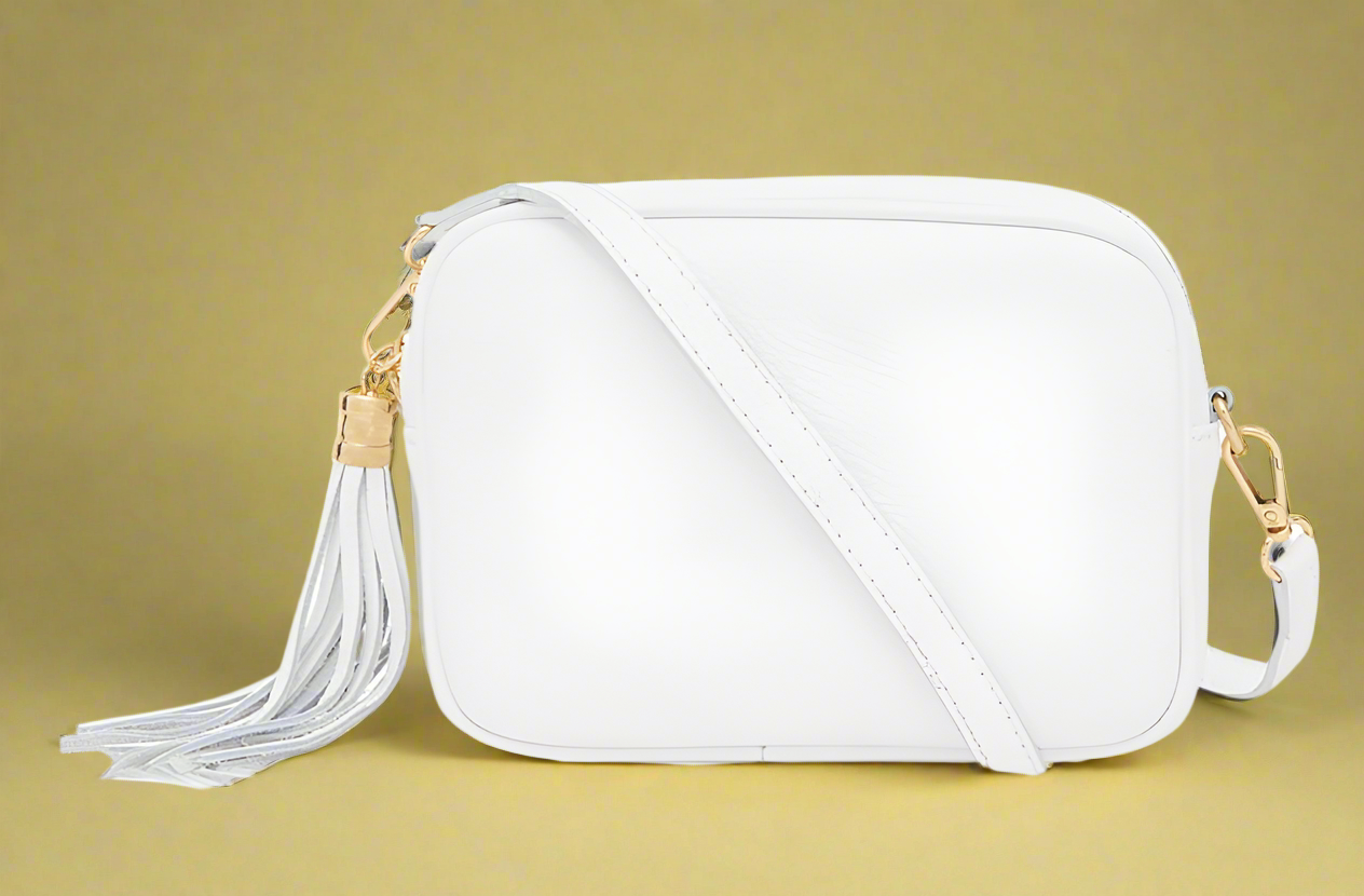 Éloise Genuine Leather Tassel Camera Bag by Clemés