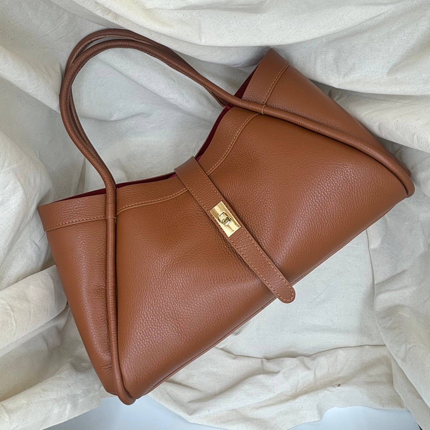Bianca Large Leather Handbag by Clemés