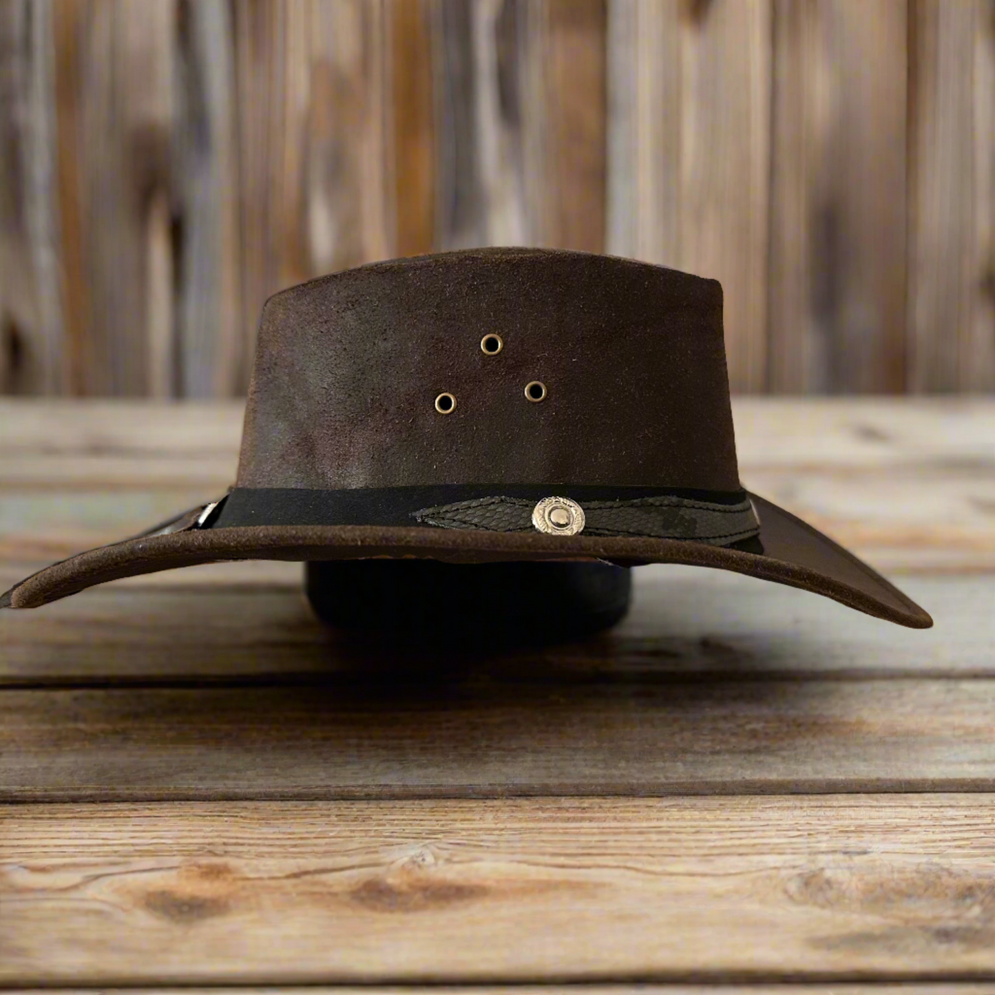 Genuine Leather Western Cowboy Hat