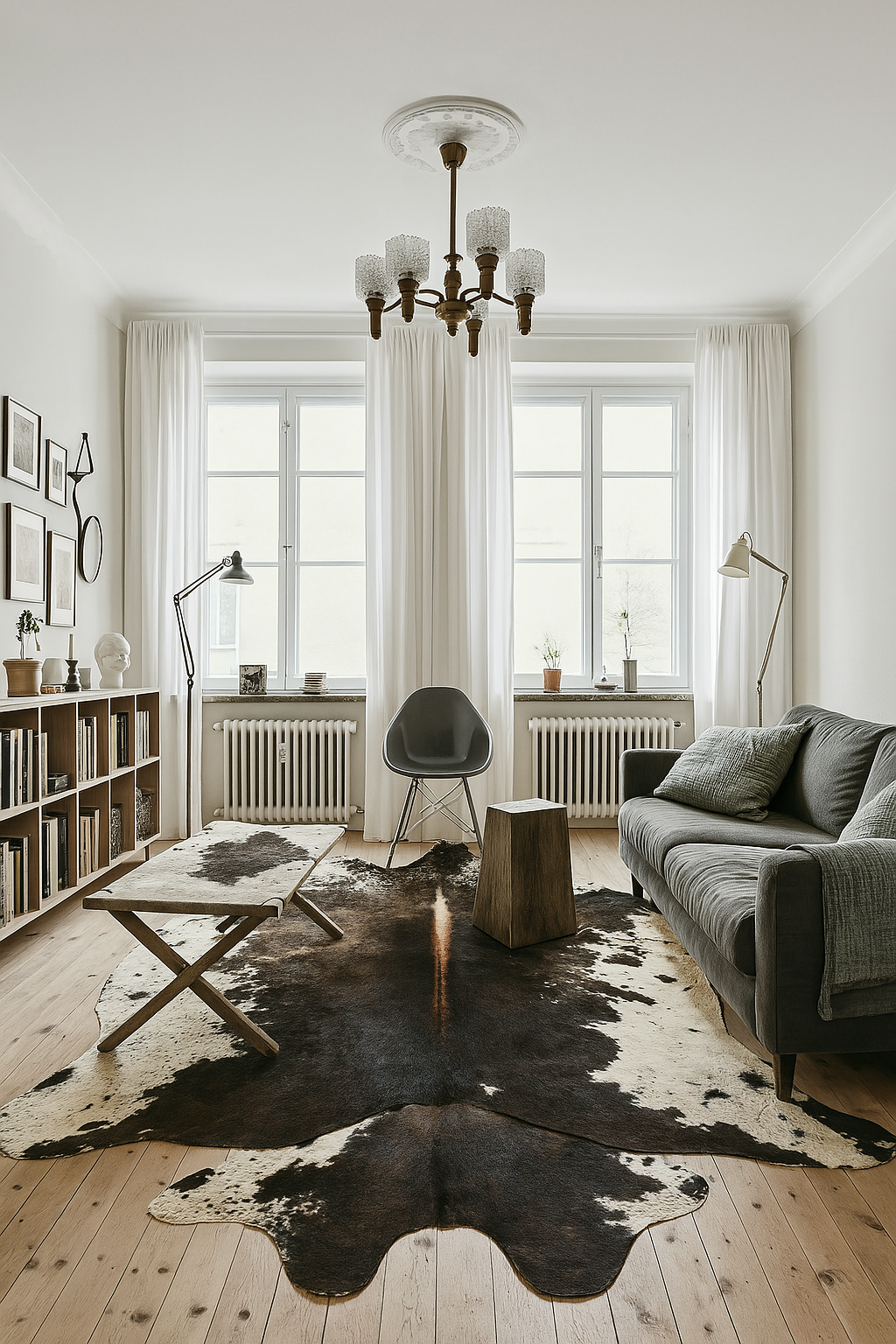 Natural Brazilian Cowhide 213 x 220 cm