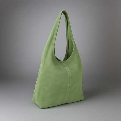 Silvia Suede Leather Slouch Tote Shoulder Bag by Clemés (13 colours)
