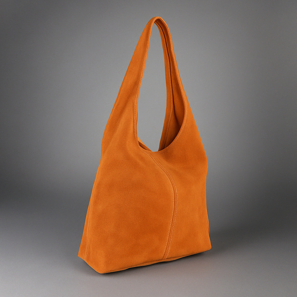 Silvia Suede Leather Slouch Tote Shoulder Bag by Clemés (13 colours)