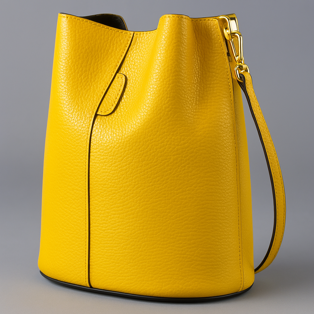 Léa Bucket Bag in Leather by Clemés (3 Colours)