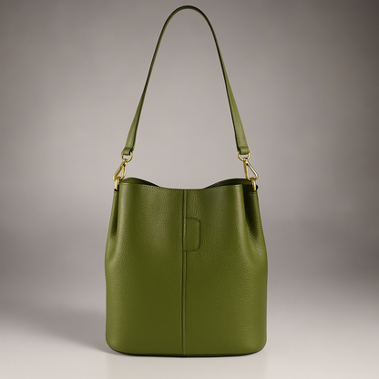Léa Bucket Bag in Leather by Clemés (3 Colours)
