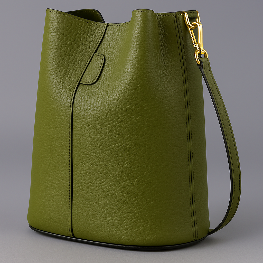Léa Bucket Bag in Leather by Clemés (3 Colours)