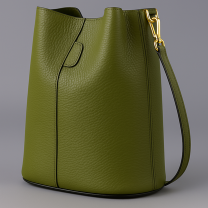 Léa Bucket Bag in Leather by Clemés (3 Colours)