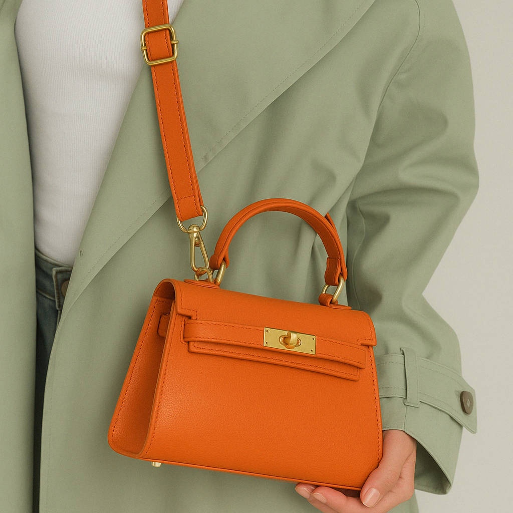 The Mini Kelly Leather Handbag Reimagined by Clemés (8 Colours)