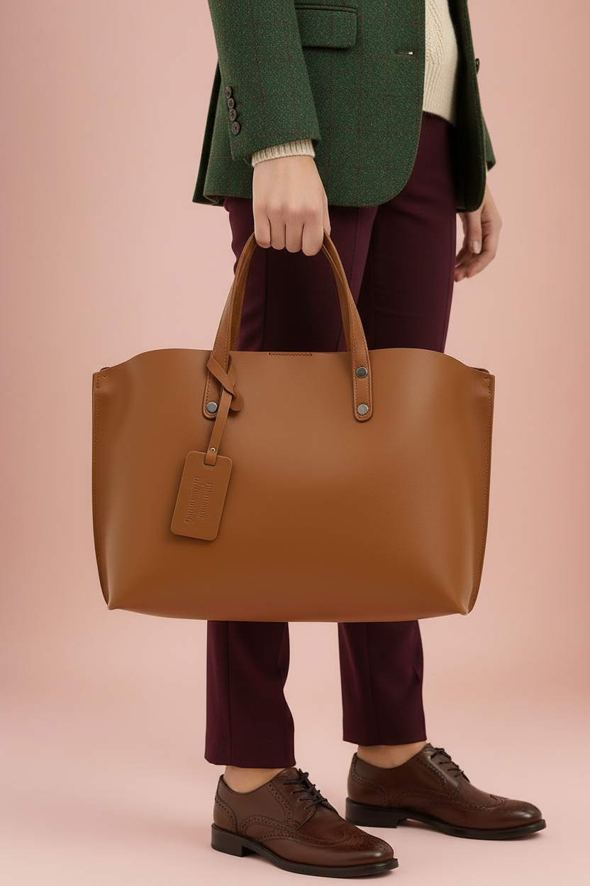 Maxime Leather Bag with Shoulder Strap by Clemés (9 Colours)