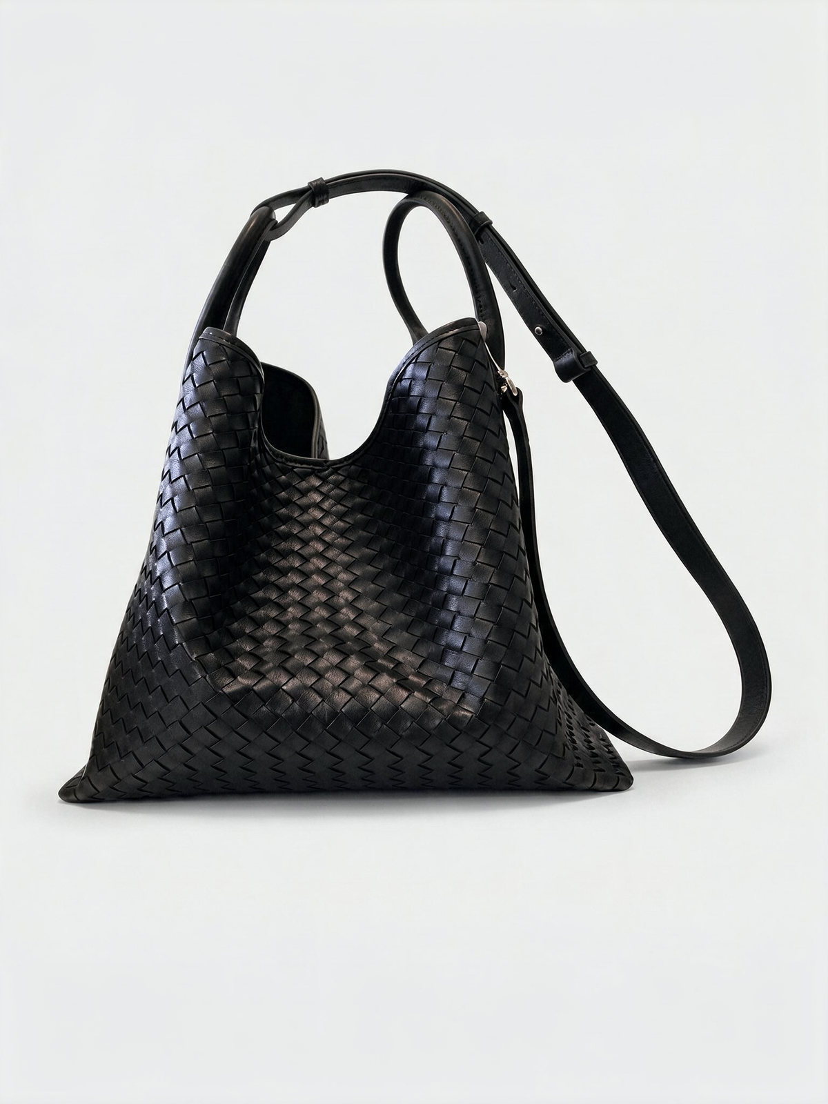 Cloe Woven Leather Hobo Bag by Clemés