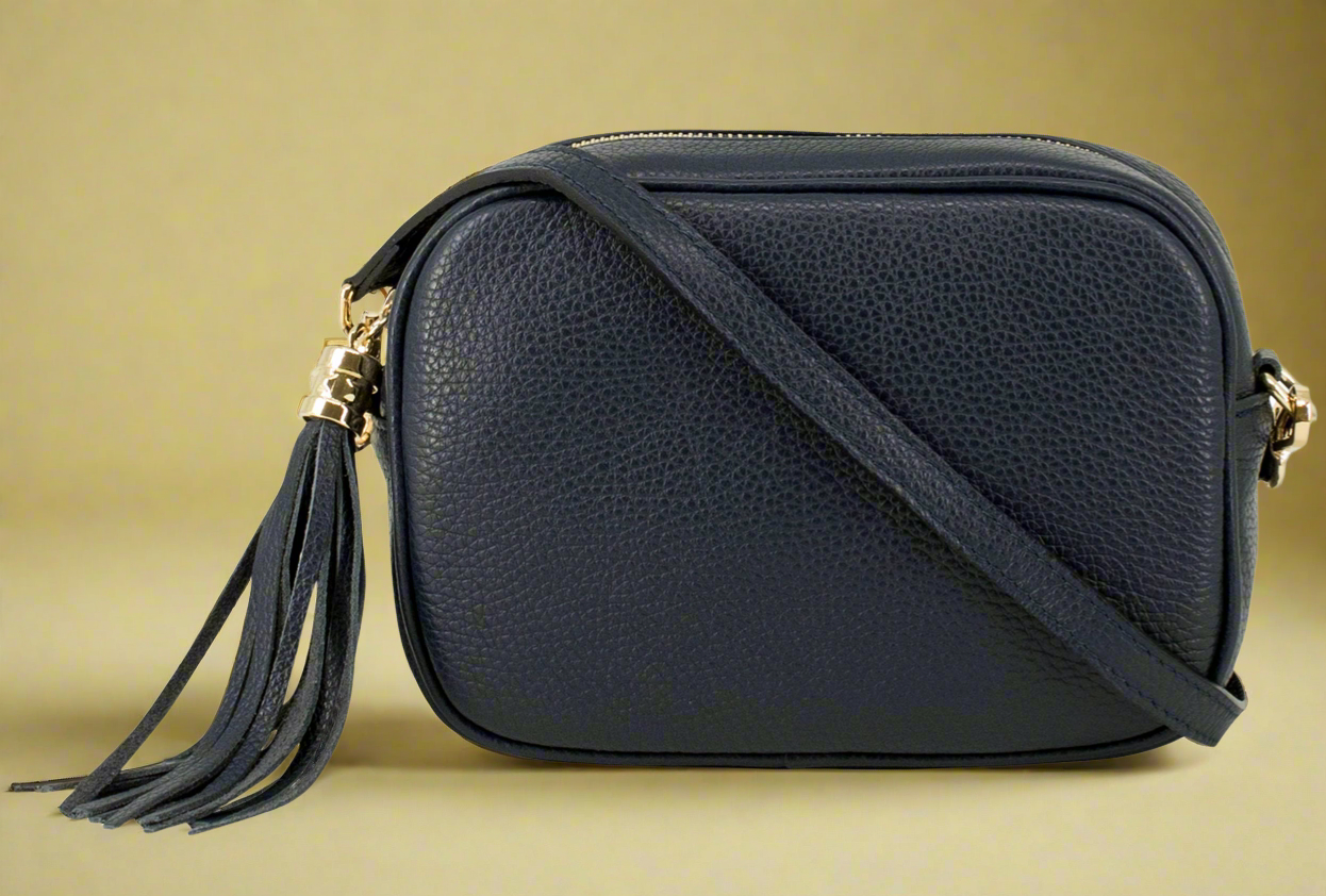 Éloise Genuine Leather Tassel Camera Bag by Clemés