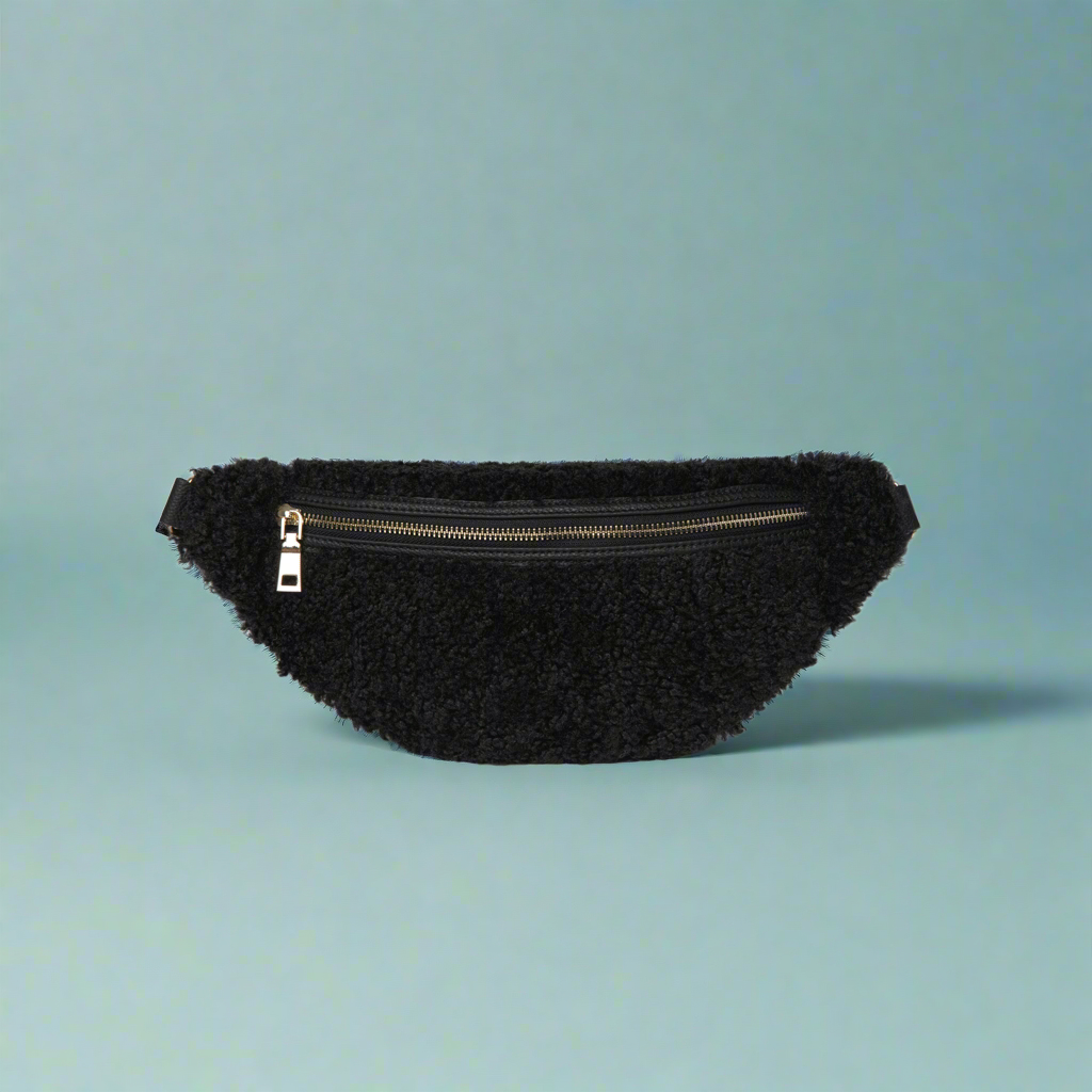 Nevina Shearling & Leather Bum Bag by Clemés
