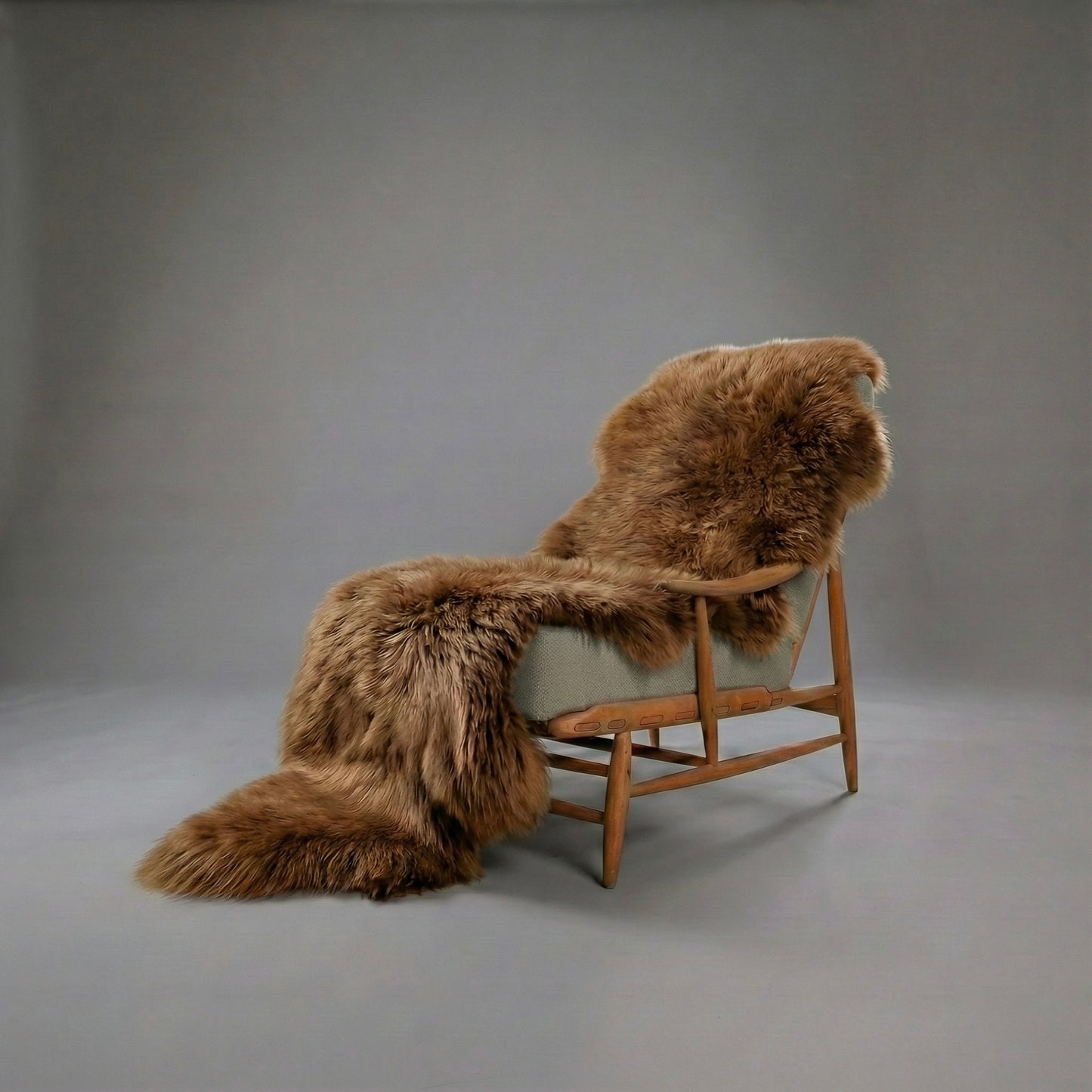 Natural Premium New Zealand Sheepskin Rug & Throw, Double, W65 x L180 cm, Tan