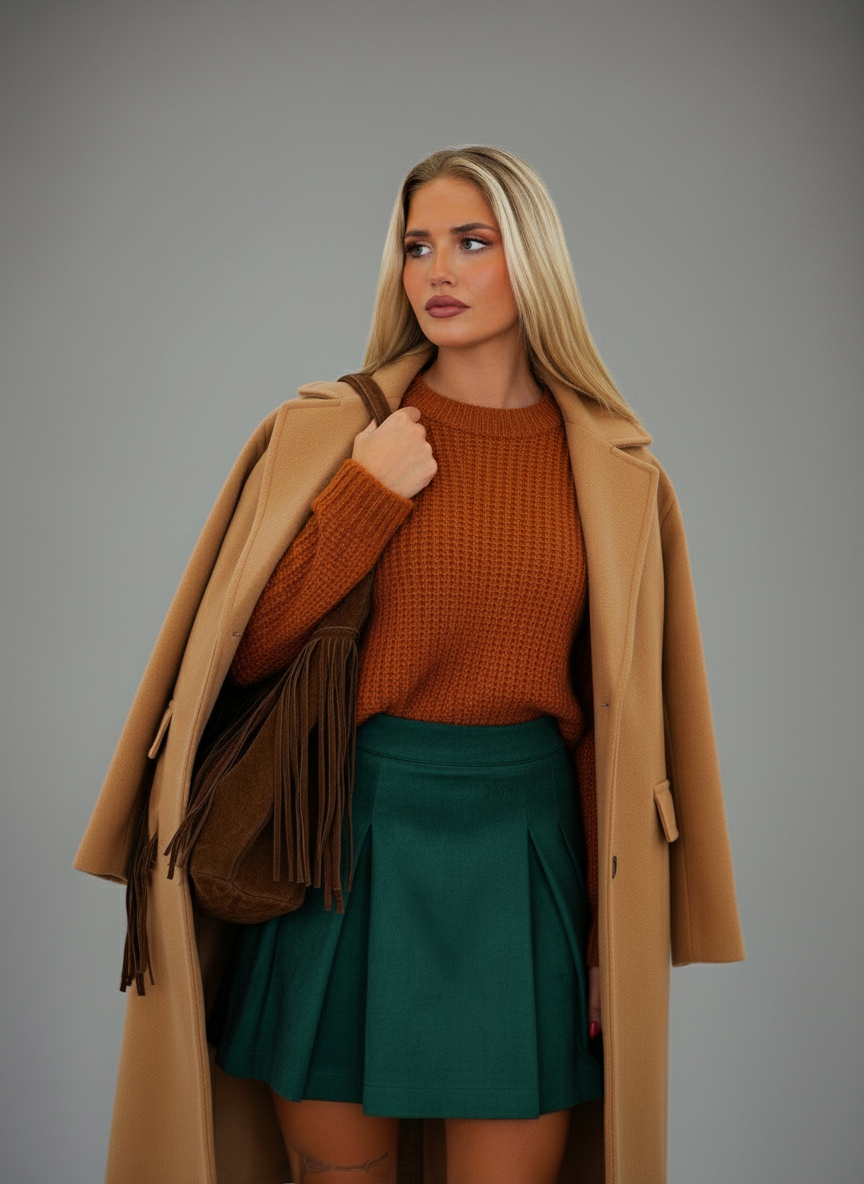 Isadora Suede Fringe Leather Tote Bag with Matching Jewellery Case by Clemés (4 Colours)