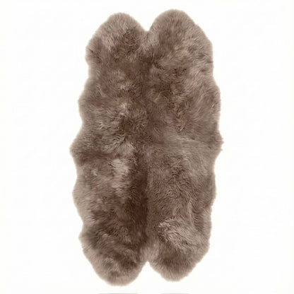 Natural Premium New Zealand Sheepskin Rug & Throw, Quad, W105 x L180 cm, Taupe