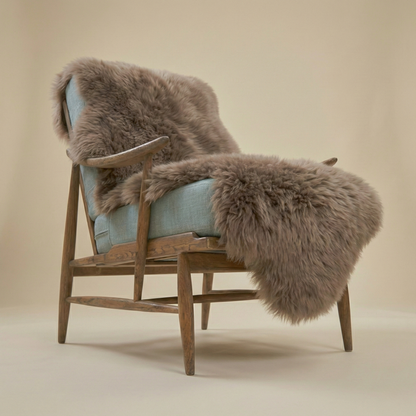 Double New Zealand Sheepskin Rug & Throw, W65 x L180 cm, Taupe