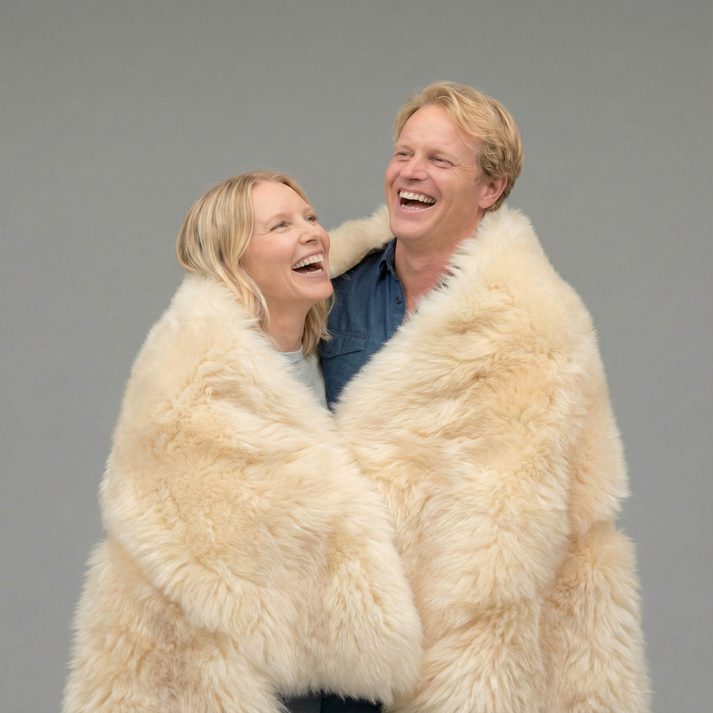 Octo Sheepskin Rug & Throw, XX-Large, L200 x W180 cm, Champagne