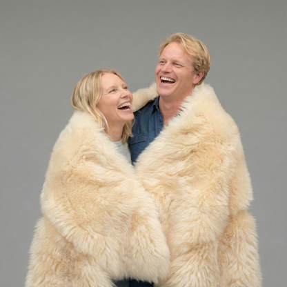 Octo Sheepskin Rug & Throw, XX-Large, L200 x W180 cm, Champagne