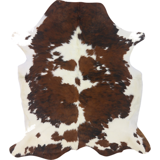 Premium Natural Brazilian Nelore Cowhide Tri Colour Brindle Large – HN-23208, transparent background