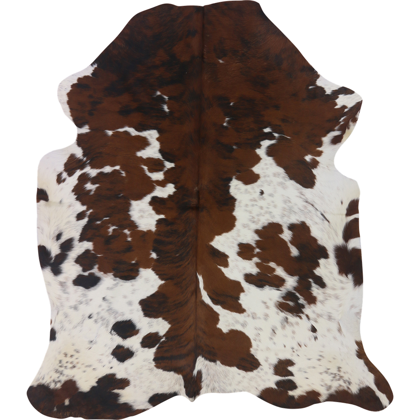 Premium Natural Brazilian Nelore Cowhide Tri Colour Brindle Large – HN-23224, transparent background