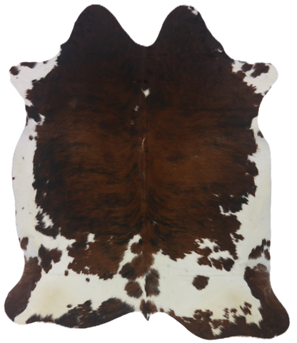 Premium Natural Brazilian Cowhide Tri Colour Brindle Large 3.5–3.9 m²
