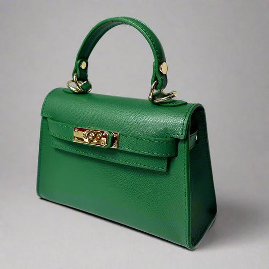 The Mini Kelly Leather Handbag Reimagined by Clemés (14 Colours)