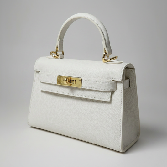 The Mini Kelly Leather Handbag Reimagined by Clemés (20 Colours)