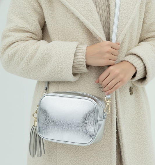 Éloise Genuine Leather Tassel Camera Bag by Clemés