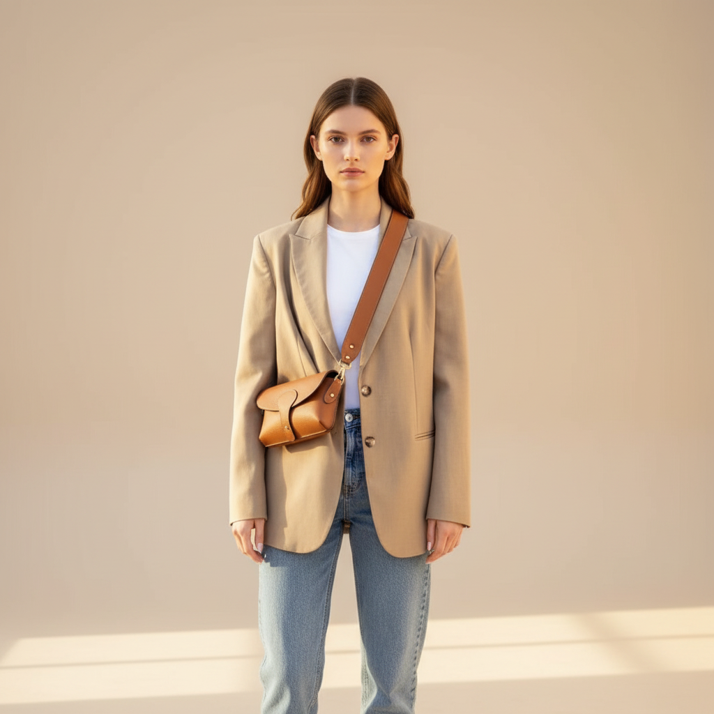 Giulietta Crossbody Bag With Wide Chunky Strap by Clemés