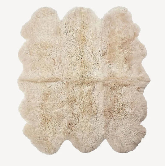 Natural Premium New Zealand Sheepskin Rug & Throw, Sexto, W180 x L180 cm (5 Colours)