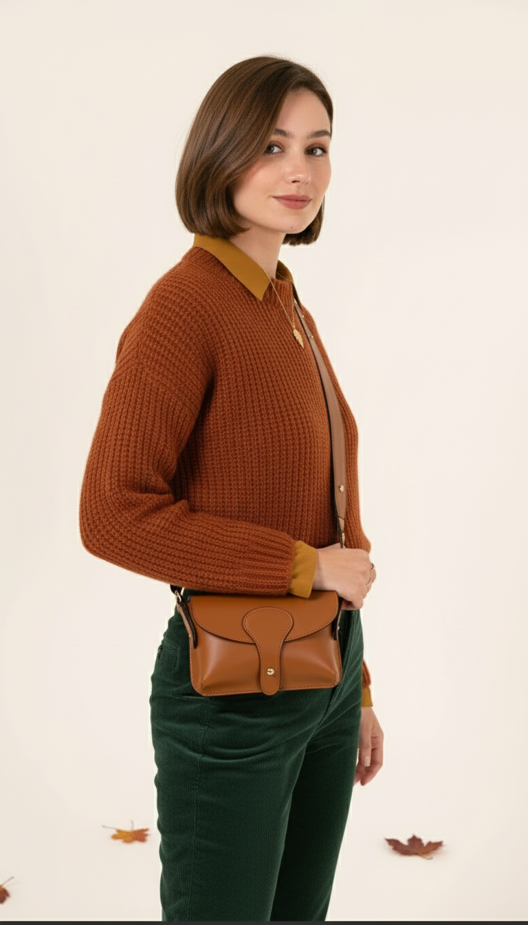 Giulietta Crossbody Bag With Wide Chunky Strap by Clemés