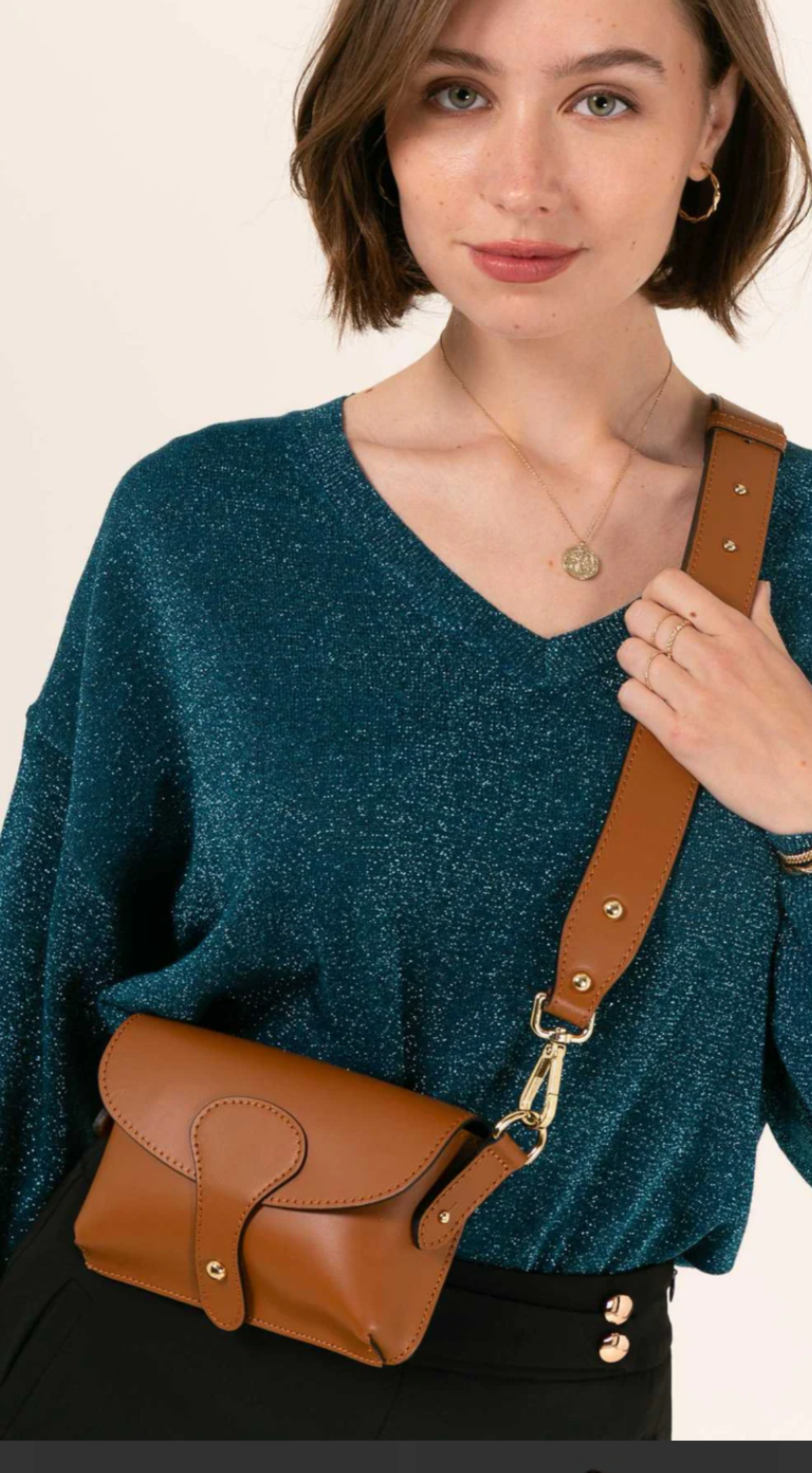 Giulietta Crossbody Bag With Wide Chunky Strap by Clemés