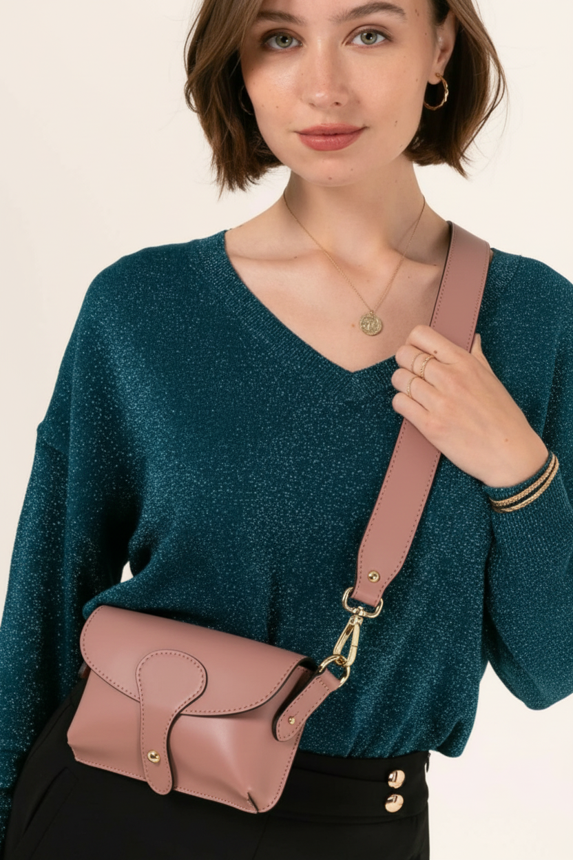 Giulietta Crossbody Bag With Wide Chunky Strap by Clemés