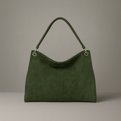 Riccio Suede Leather Shoulder Bag by Clemés (7 Colours)